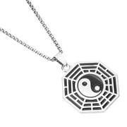 Tai Chi Necklace Fashion Necklaces for Women Trendy Yin Yang Wild Charm Titanium Steel Miss