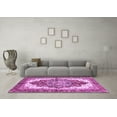 thumbnail image 3 of Ahgly Company Indoor Square Persian Purple Traditional Area Rugs, 6' Square, 3 of 4
