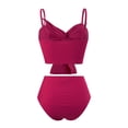 thumbnail image 5 of WILLBEST Traje de Baño Mujer Dos Piezas Traje de Baño de 2 Piezas de Cintura Alta con Lazo para Mujer, 5 of 5