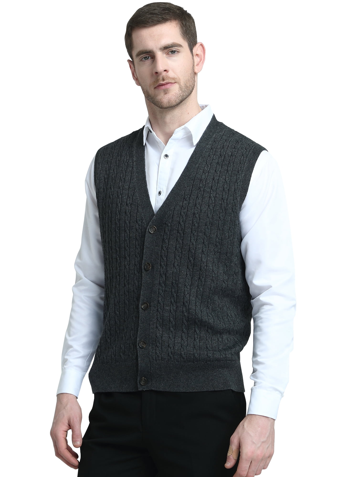 Cashmere Wool Blend Cable Knit 