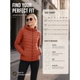 thumbnail image 6 of TRYSIL Women's Lightweight Puffer Jacket Packable Hooded Full-Zip Layering Coat, 6 of 8