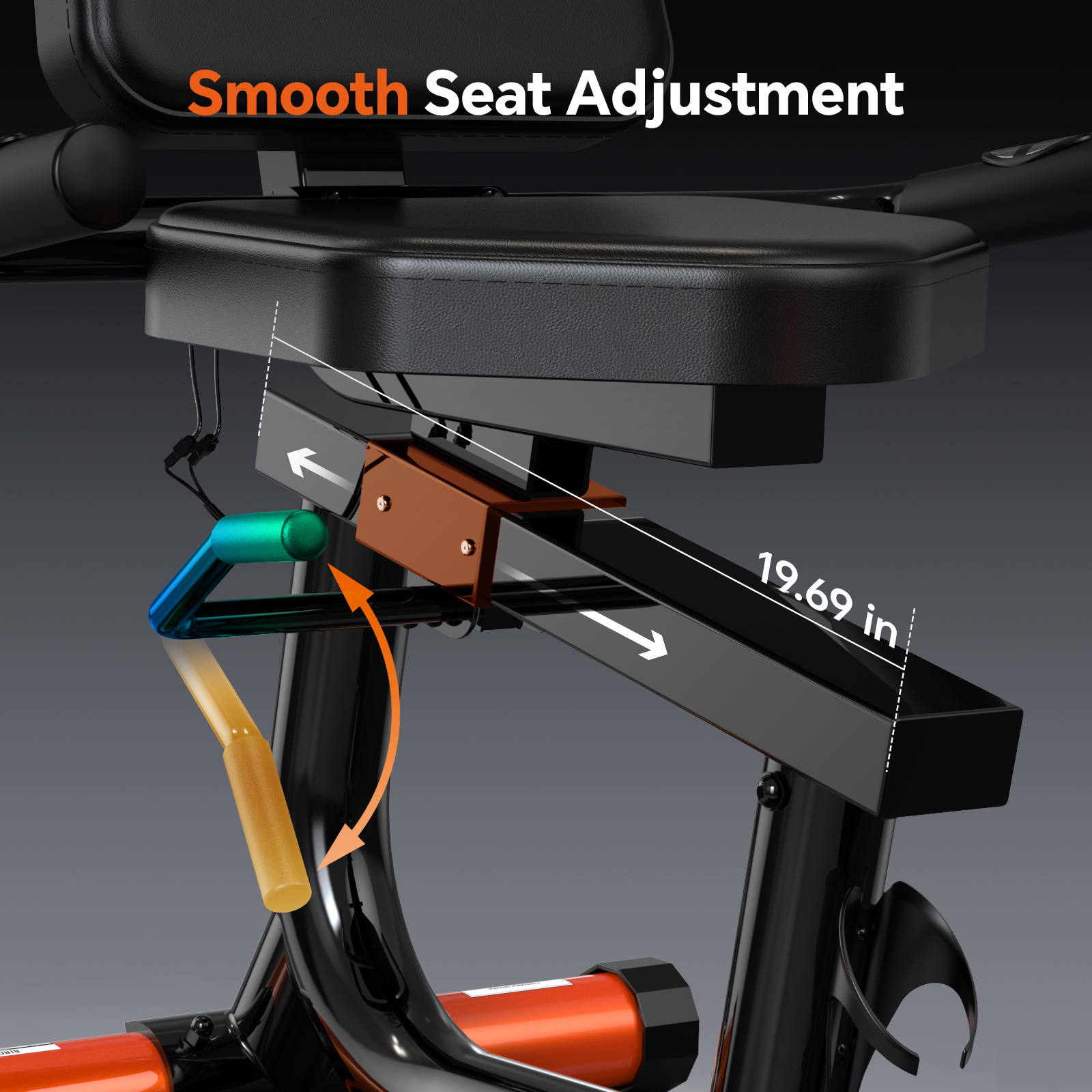 HASIMAN Recumbent Exercise Bike with Large Display photo 3