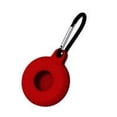 thumbnail image 2 of Tracker Case Silicone Anti-lost Cover Keychain Locator Protector Replacement for iOS AirTag  White, 2 of 10