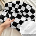 thumbnail image 4 of King Size Fitted Sheet Set - Black White Plaid 3 Piece Bedding Sets 16" Deep Pocket Fitted Sheet with 2 Pillowcases, Modern Buffalo Check Gingham Art Brushed Microfiber Hotel Luxury Bed Sheets, 4 of 9