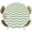 Green, variant on Round Fitted Tablecloths with Elastic Edge Red White Stripe Water Ripple Oil-Proof Waterproof Wipeable Table Cover,55" - 60"