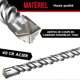 thumbnail image 4 of Drill set | hammer drill bits for concrete with 4 cutting edges in sizes 5,6,6,8,8,10,12 x 160 - packed in a practical rotating box, 4 of 4