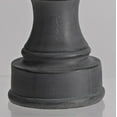 thumbnail image 3 of Contemporary Home Living Set of 2 Brown Unique Multi Style Tall Candle Sticks, 14", 3 of 3