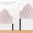 thumbnail image 2 of Pemberly Row Twin Diamond Tufted Performance Velvet Headboard in Pink, 2 of 7