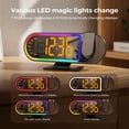 thumbnail image 4 of Jionchery Projection Alarm Clock for Heavy Sleepers, Extra-Loud Bedside Digital Clock with Large Display, RGB Night Light with Snooze & Adjustable Brightness, Customizable Alarm for Kids Adults, 4 of 8