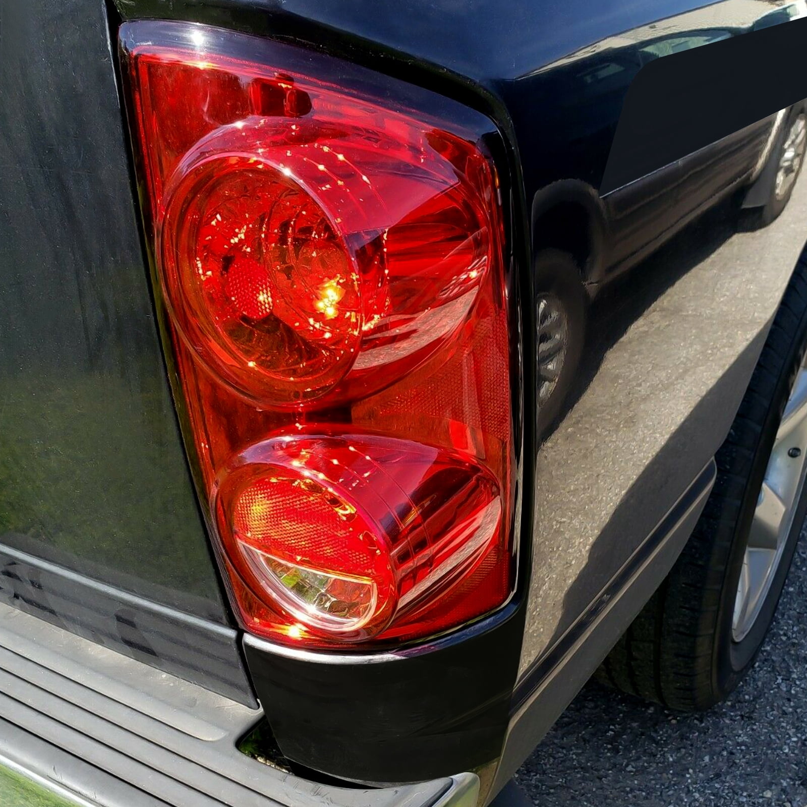 Kojem Tail Light for 2007-2009 Dodge Ram Pickup Truck Pair Taillight Signal Lamp Replaces CH2800165 CH2801165 (Red / Driver Passenger Side)