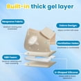 thumbnail image 3 of Copas protectoras de talón JWHOO en gel para fascitis plantar, color beige M, 2 unidades, 3 of 7
