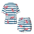 thumbnail image 5 of Picia Clown Fish Pajamas Sets for Women Soft Short-Sleeved Pjs with Lounge Shorts Two Piece Sleepwear-X-Large, 5 of 9