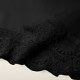 thumbnail image 6 of Women Culotte Shorts Lace Satin Bloomer Pettipants | Half Under Dresses Elastic Waist Lace Hem Short Bloomers Pants Silk Liner Culottes Pantaloons for Under Skirt, 6 of 8