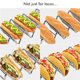 thumbnail image 4 of Juego de 4 soportes para tacos de acero inoxidable de primera calidad para tacos duros o blandos para niños, 4 of 13