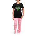thumbnail image 4 of CafePress - Irish Whiskey Women's Dark Pajamas - Women's Short Sleeve Print T-Shirt and Pants Dark Cotton Pajama Set, 4 of 7