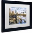 thumbnail image 2 of Trademark Fine Art 'A Playful Tail Waggin' Day' Canvas Art by Jenny Newland, White Matte, Black Frame, 2 of 4