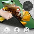 thumbnail image 3 of Kdxio Grenouille d'Arbre Assis sur des Flux de Soleil Tapis de Sol de Voiture Universel SUV avant Arrière Tapis de Sol Ensemble Complet 4 Pcs avec Dos en Caoutchouc Antidérapant Accessoires de Voiture pour la Plupart des Voitures, 3 of 7