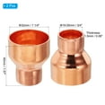thumbnail image 2 of Uxcell 1 1/4" to 3/4" ID Copper Reducer, 2pcs Copper Reducing Coupling Pressure Fitting Pipe Tube Connector Adapter, 2 of 5