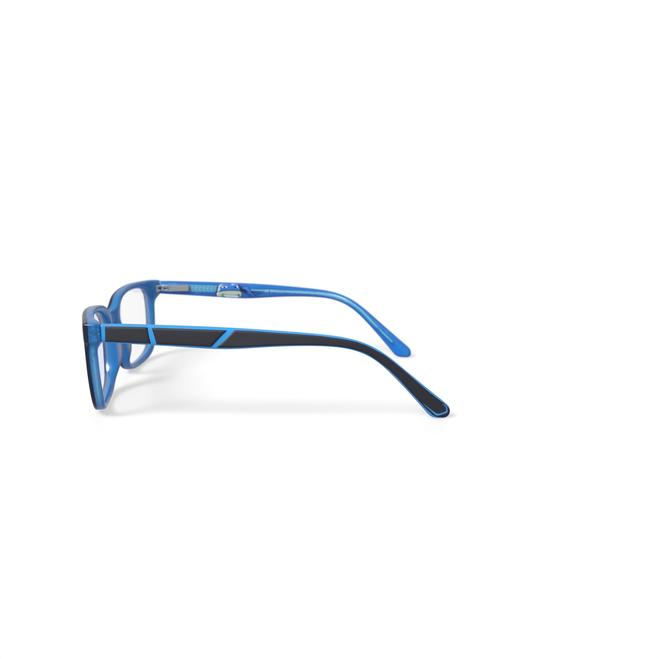 Teenage Mutant Ninja Turtles Youth TM12 Square Prescription Eyeglasses with Case, Blue