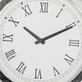 thumbnail image 5 of DecMode 20" Silver Glass Beveled Mirrored Wall Clock with Floating Crystals, 5 of 12