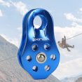 thumbnail image 3 of Polea de escalada en roca de 20kn duradera para supervivencia al aire libre montañismo senderismo cuerda de elevación cinturón accesorios de eslinga de elevación, 3 of 7