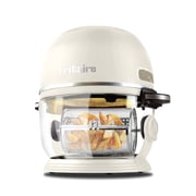 Fritaire, Self-Cleaning Glass Bowl Air Fryer, 5 Qt, 6 One-Touch Functions, BPA/Teflon Free, White