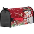 thumbnail image 2 of Christmas Magnetic Mailbox Covers Standard Size 18x21 Inch, Red Snowman Let it Snow Mailbox Wraps Mailbox Post Cover Seasonal Winter Holiday Mailbox Decor for Outside Garden Yard, 2 of 6