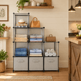 Module Cube Offices Closet Organizers And Stor 9 Cube Organizer Grey - Walmart.com