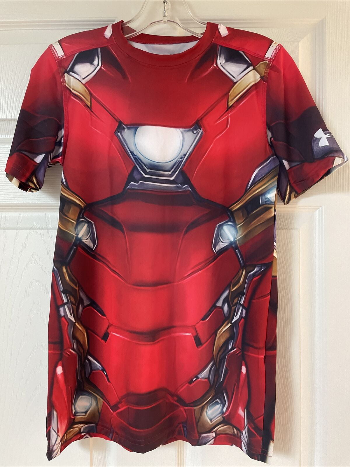 Armour Alter Ego Iron Man Compression Shirt Youth M - Walmart.com
