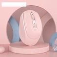thumbnail image 3 of Souris Sans Fil Rechargeable Silencieuse 2 Modes pour Jeux 800 1200 1600DPI Couleur Macaron Réglable, 3 of 7