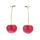 thumbnail image 3 of Fashionable Cherry Dangle Earrings 1 Pair Jewelry Women Parties Hand-Crafted Unique Design, 3 of 3