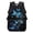 Butterfly Blue Print, variant on KUIFORTI Galaxy Wolf Print Kids Backpack Large Capacity with Multiple Organizer Pockets Suitable for Elementary Primary Middle Back to School Supplies for Students