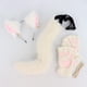 thumbnail image 5 of Accesorios con orejas y cola de gato para vestido de fiesta de cosplay de Lolita, bonitos para espectáculos en el escenario. blanco, 5 of 8