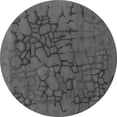 thumbnail image 1 of Ahgly Company Indoor Round Abstract Gray Contemporary Area Rugs, 6' Round, 1 of 1