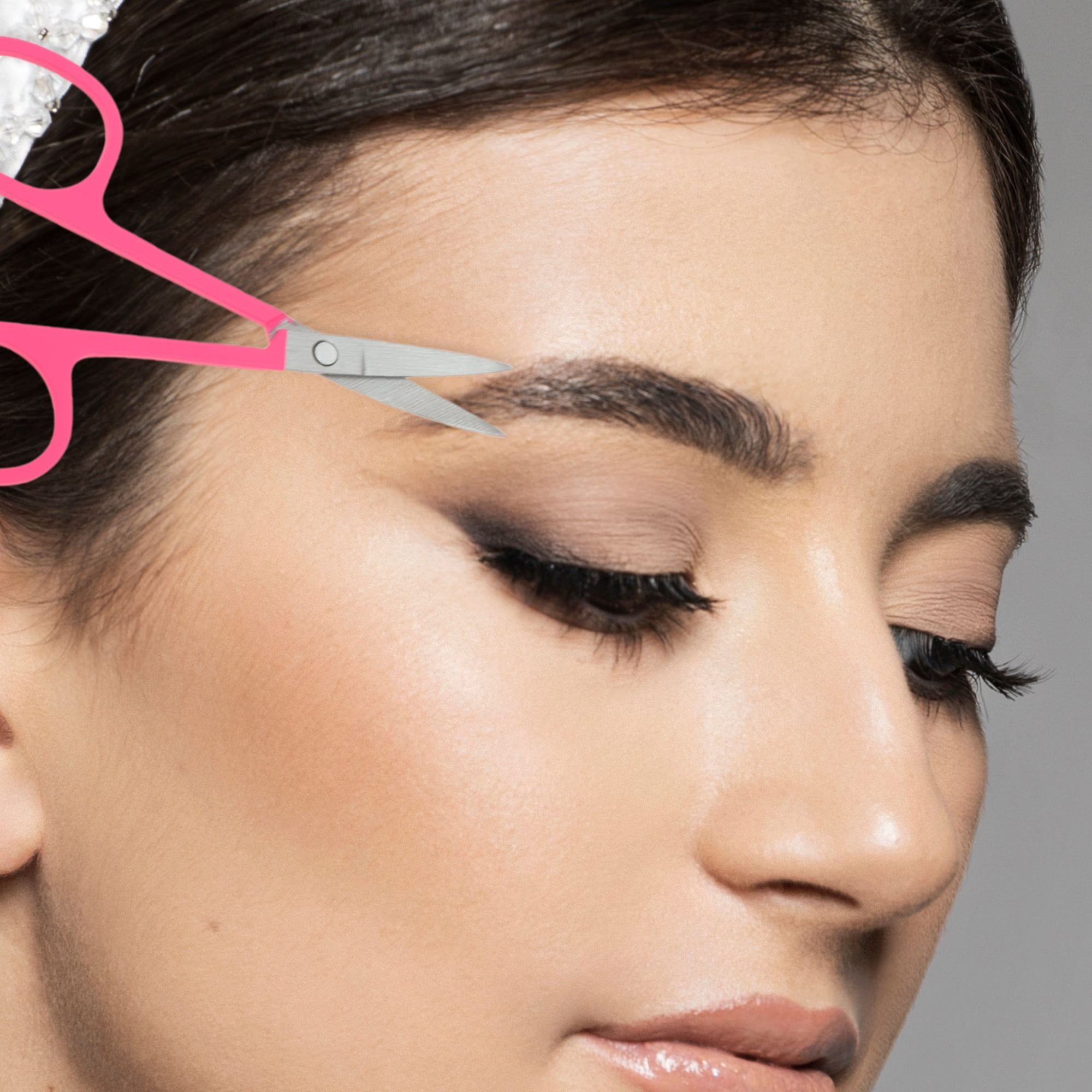 Unique Bargains Portable Durable Eyebrow Scissor for Quick touch-ups and Easy Storage