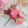 thumbnail image 7 of Colorful Pink Pumpkin Artificial Maple Vine, 35Cm, For Fall Decor, Table Centerpiece, 7 of 7