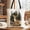 Black, variant on Forest Deers Grunge Canvas Tote Bag, Retro Hunter Gift Shopper