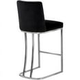 thumbnail image 3 of Meridian Furniture Heidi 26"H Velvet Counter Stool in Black, 3 of 8