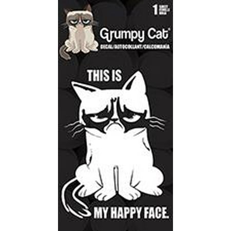 Grumpy Cat - Happy Face One Color Decal