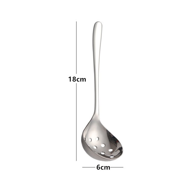 Cuchara para servir sopa con mango largo, colador, espumadera, cubiertos para el hogar, nuevos accesorios de cocina, acero inoxidable 304