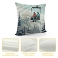 thumbnail image 4 of COMIO Kids Ski Pillow Covers,Winter Ski Outdoor Extreme Sports Throw Pillow Covers Cases for Sofa Couch,Sky Snow Landscape Square Cushion Covers Set for Bedroom Living Room, 4 of 5