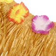 thumbnail image 2 of Table Skirt Hawaiian Luau Flower Grass Garden Wedding Party Beach Decor Khaki, 2 of 6