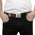 thumbnail image 3 of Hasbro Belt, Seatbelt Buckle Belt, Transformers Generations Bumblebee G1 84 Poses Autobot Icon, 30 to 44 Inches, 3 of 9