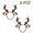 Khaki/2PCS, variant on Reindeer Antlers Headband for Women, Big Animal Antler Ears Headbands, Festive Party Hair Accessories Reindeer Fabric Headpiece Holiday Celebration Decoration, Accessories,Khaki/2PCS