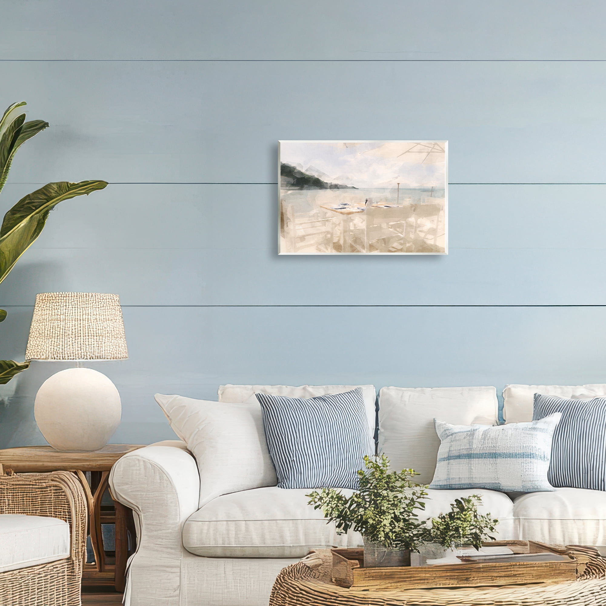 Stupell Industries Table By The Sea Wall Plaque Art, design by Noah Bay