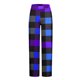 thumbnail image 3 of Pantalones de pijama largos de poliéster para hombre, informales, con estampado a cuadros, holgados y deportivos., 3 of 4