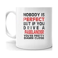 thumbnail image 2 of Nobody's Perfect Except FREELANDER Drive Coffee Tea Ceramic Mug Office Work Cup Gift15 oz, 2 of 3