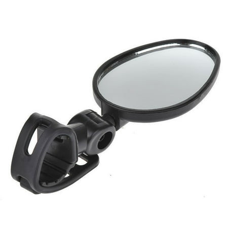 TSV Motorcycle Rear Mirror Motorbike Scooter Rearview Rear View Mirrors Universal New - Black
