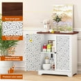 thumbnail image 3 of Buffet Moderne avec Tiroir et Portes à Motifs – Rangement Verrouillable pour l'Entrée, la Cuisine Ou le Salon, 3 of 6
