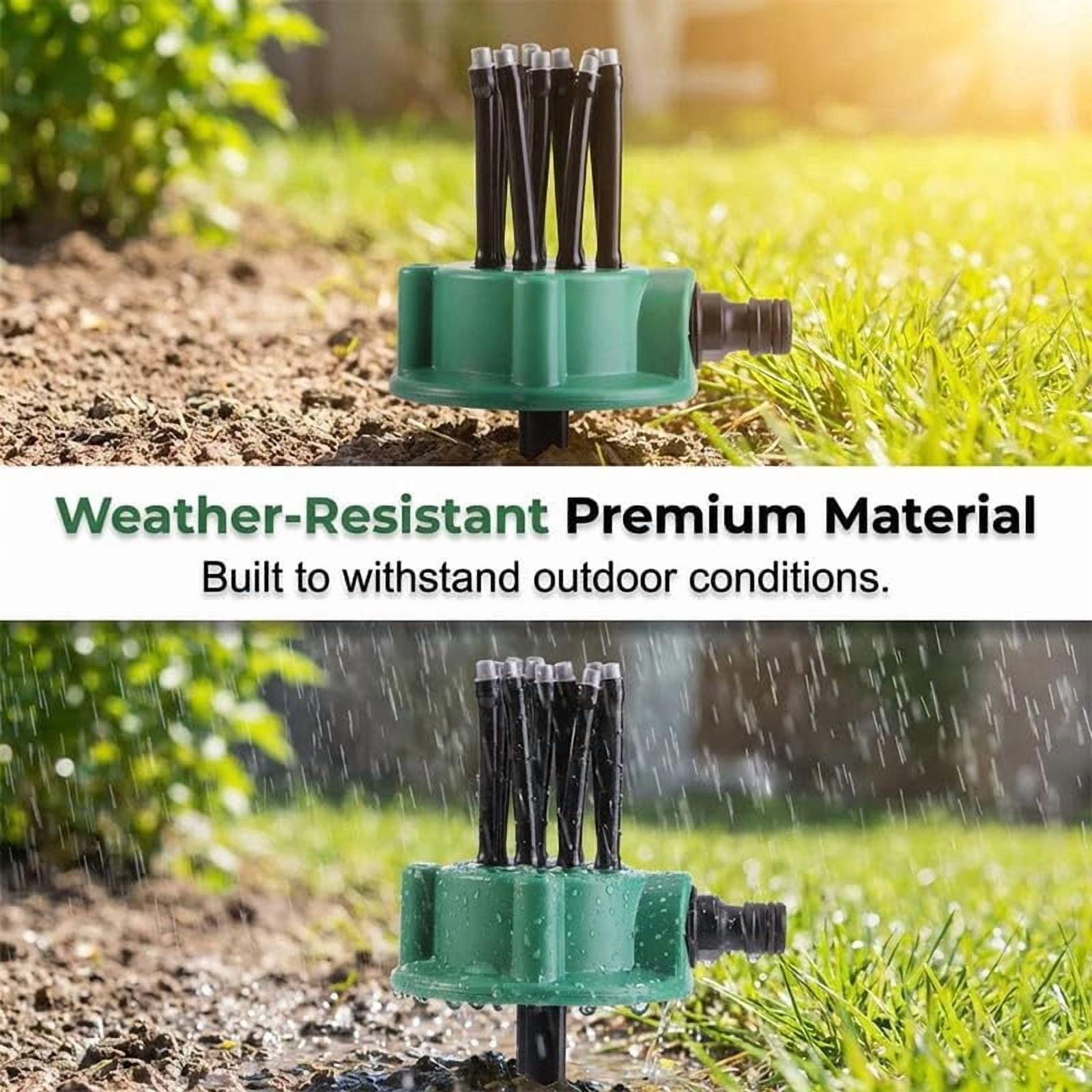 360° Coverage Precision Garden Irrigation Sprinkler, Sprinklers for Yard, Lawn Sprinkler Large Area Coverage, Multi-Adjustable Flex Design Above Ground Irrigation Garden Sprinkler System